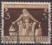 Germany 1936 Personajes 3 Pfennig Castaño Scott 473